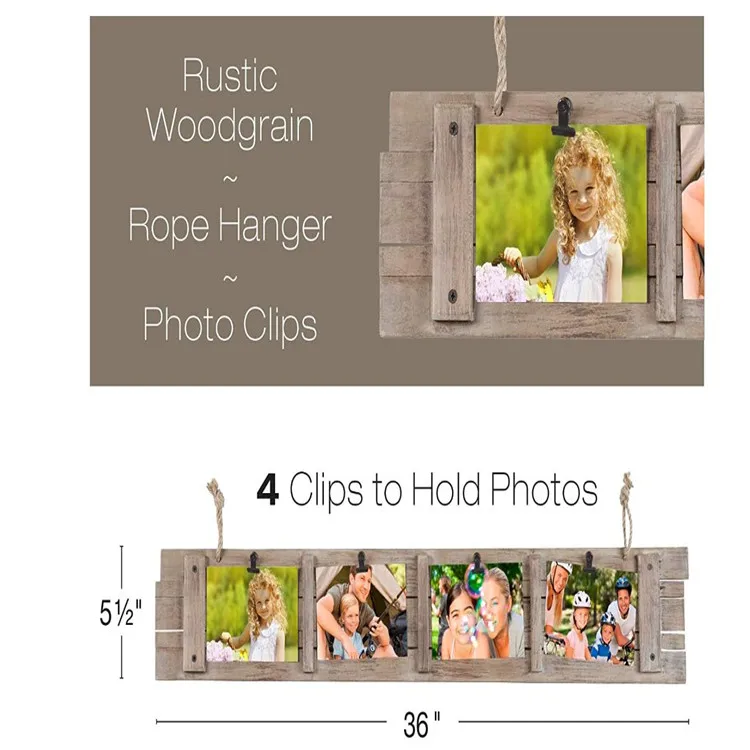 Personalized Rustic Distressed Collage Picture Frames From Rustic