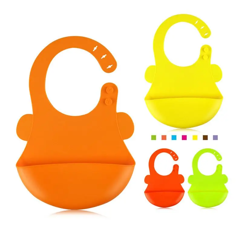 

High quality customizable waterproof Walterproof baby bib, Red, yellow, green, white, etc.(custom color)