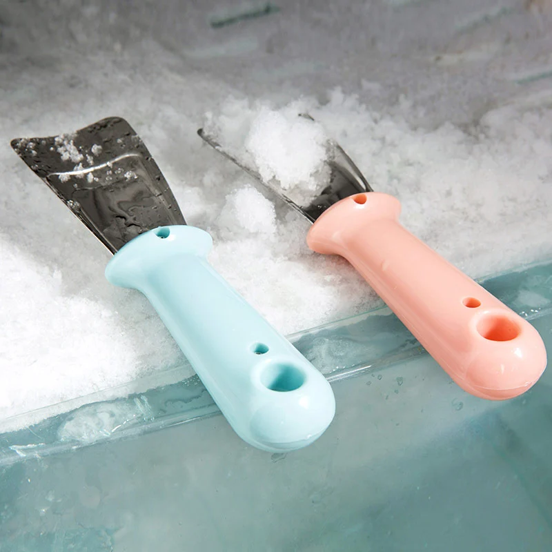 

Freezer Household New Defrosting Ices Removal Kitchen Deicers Ice Scraper Stainless Steel Deicing Shovel Deicer 1pc Fridge, As photo