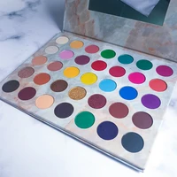 

Free sample wholesale private label cardboard makeup 35 color eyeshadow palette