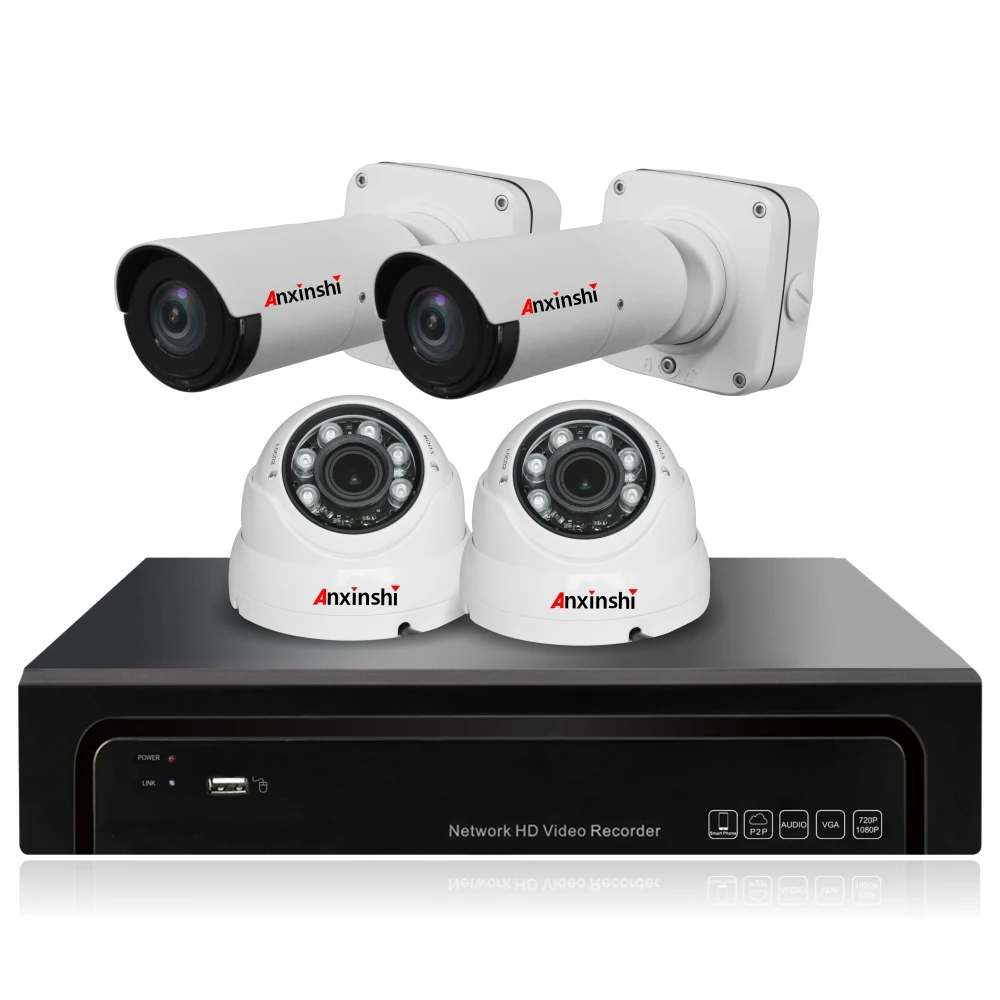 

H.265 5.0MP HD IP CCTV Camera Night Vision IR Stalight Bullet+Dome Camera 4K Smart NVR Kit Security Camera NVR set