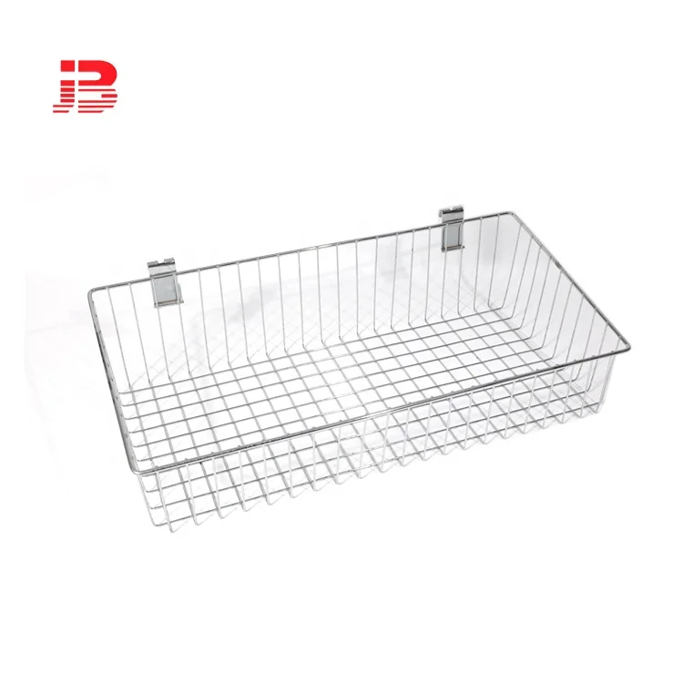 Rectangular Metal Kitchen Mesh Wire gridwall Basket for storage details