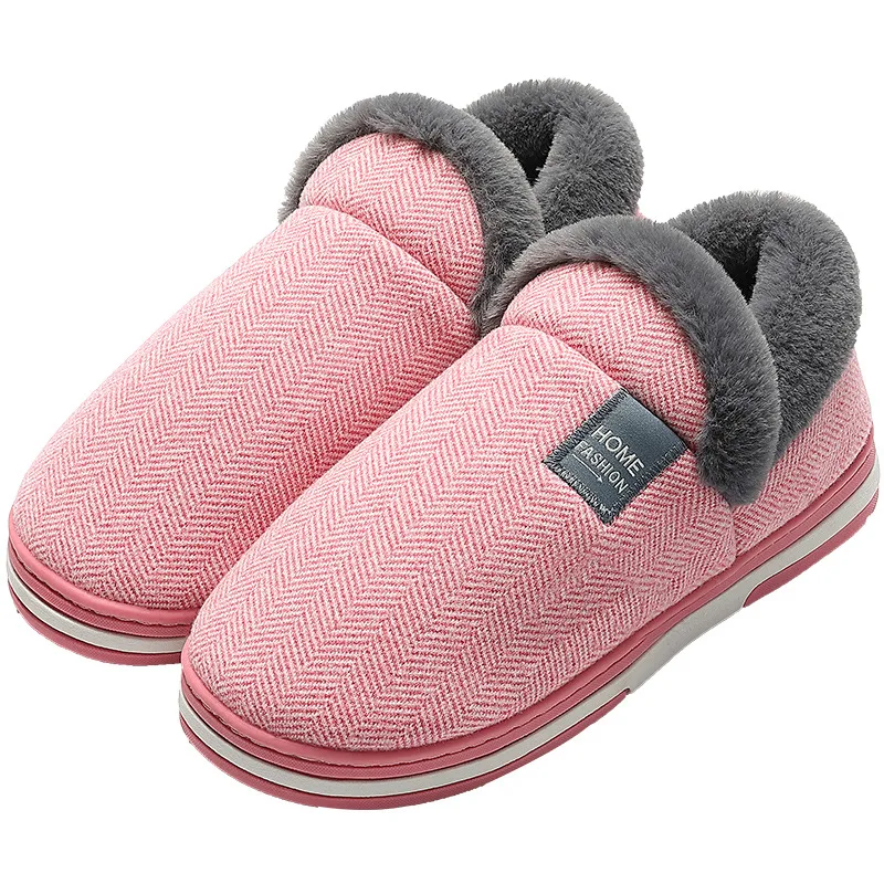 

fashionable and casual keep warm thicken antiskid indoor furry unisex 2021 latest ladies shoes, Picture