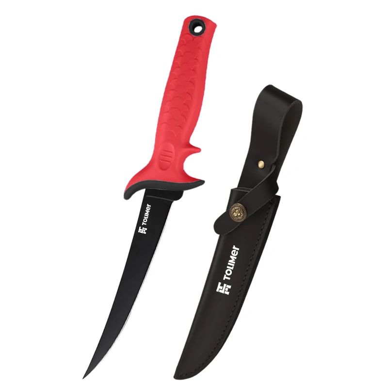 

Newly designed stainless steel 7inch Chef Knife Fillet Knife, Black red