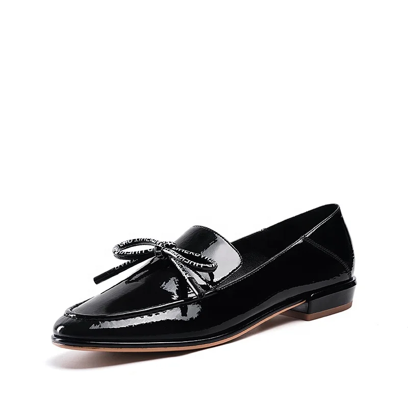 

J250 Oxford bow knot decorated women shoes 2019 ladies dress shoes heels, Black