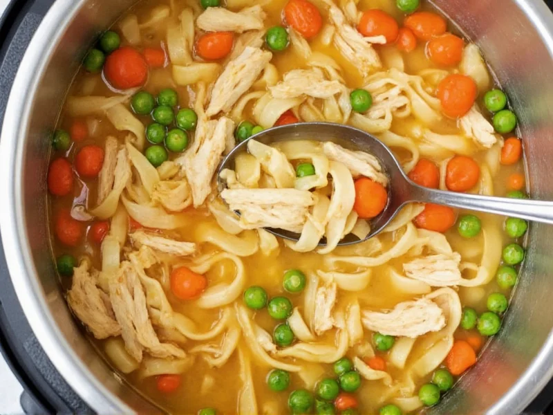 Perfect Pressure Cooker Chicken Noodle Soup in 35 Minutes