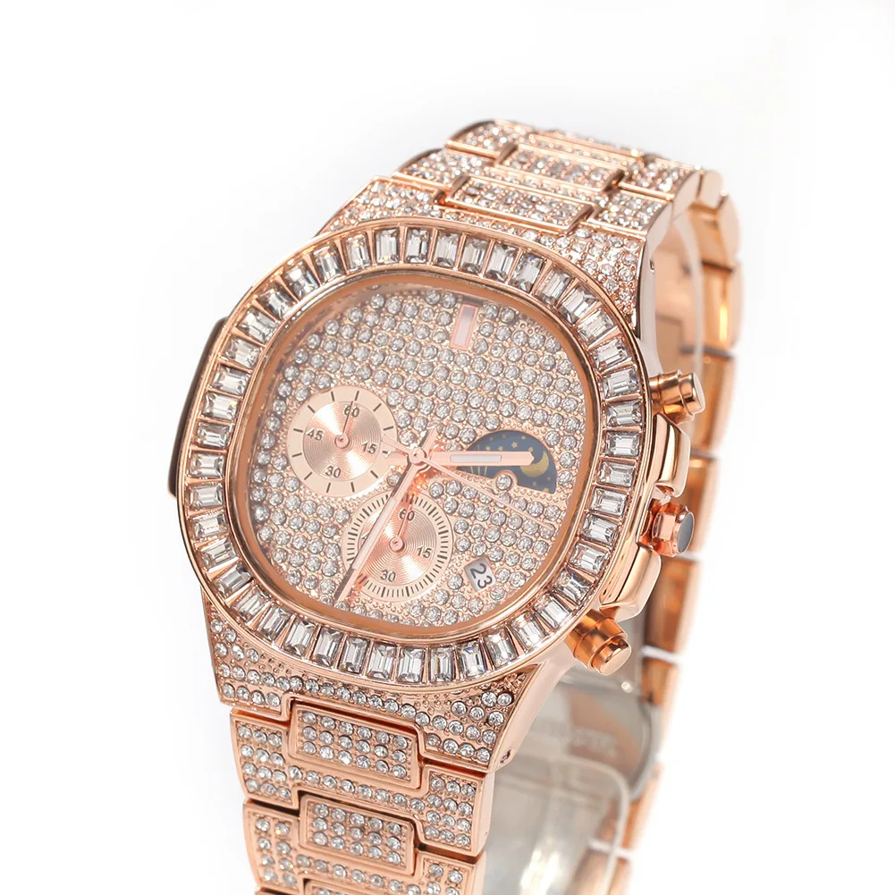 

Jitiken jewelry wholesale New men's watch fashion leisure multi-function waterproof calendar watch hip hop popular logo watch