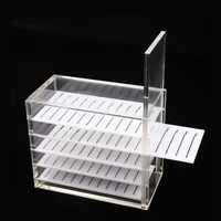 

Eyelashes Storage Box 5 Layers Acrylic Pallet Lash Holder For Eyelash Extension Individual lash Volume Display Stand Tools