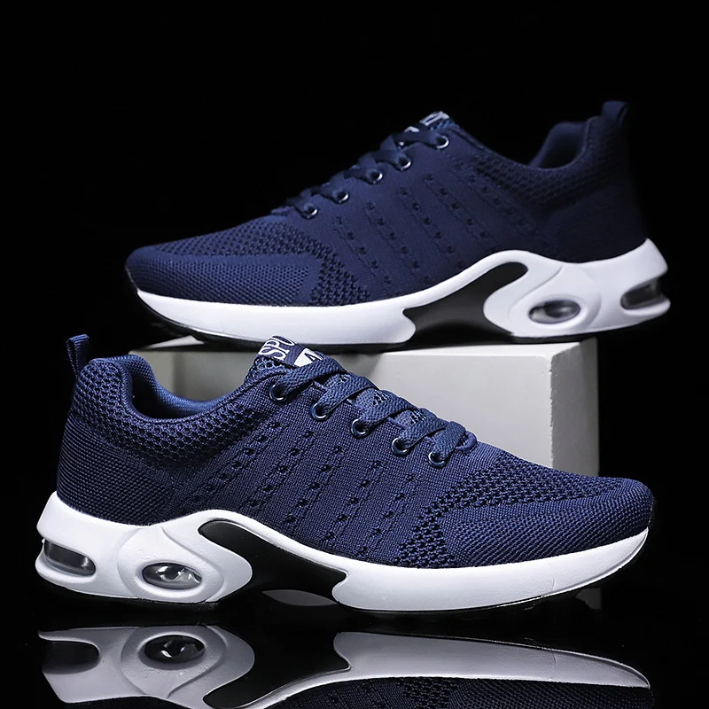 

2021 Low Price Rubber Air Increasing Light Blue Sneakers Casual Sports Running Shoes Men, Blue/black/grey