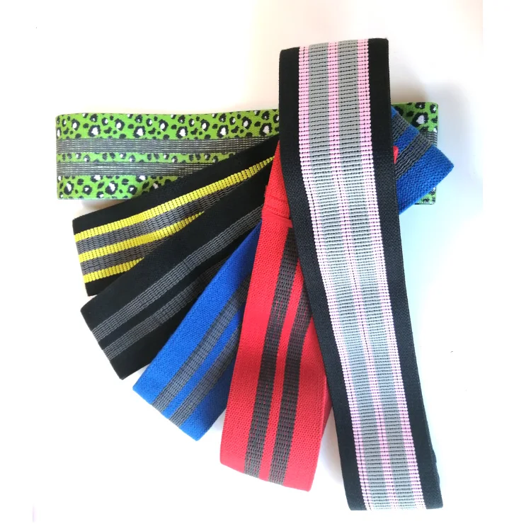 

NQ Sports Custom Logo Thick Elastic Fabric Loop Workout Women Resistance Bands For Shaping Body, Pink or customized color