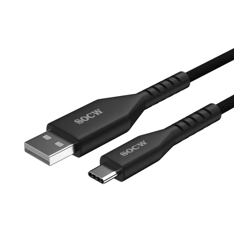 

SOCW NeW design Good Price Nylon Aluminum Shell Micro C Usb Data Type C Cable USB Charing line USBCharging cable