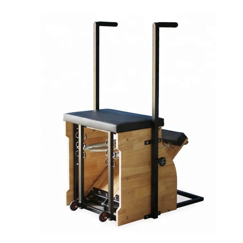 

Factory price stability chair pilates reformer machine yoga combo chair, Wood color