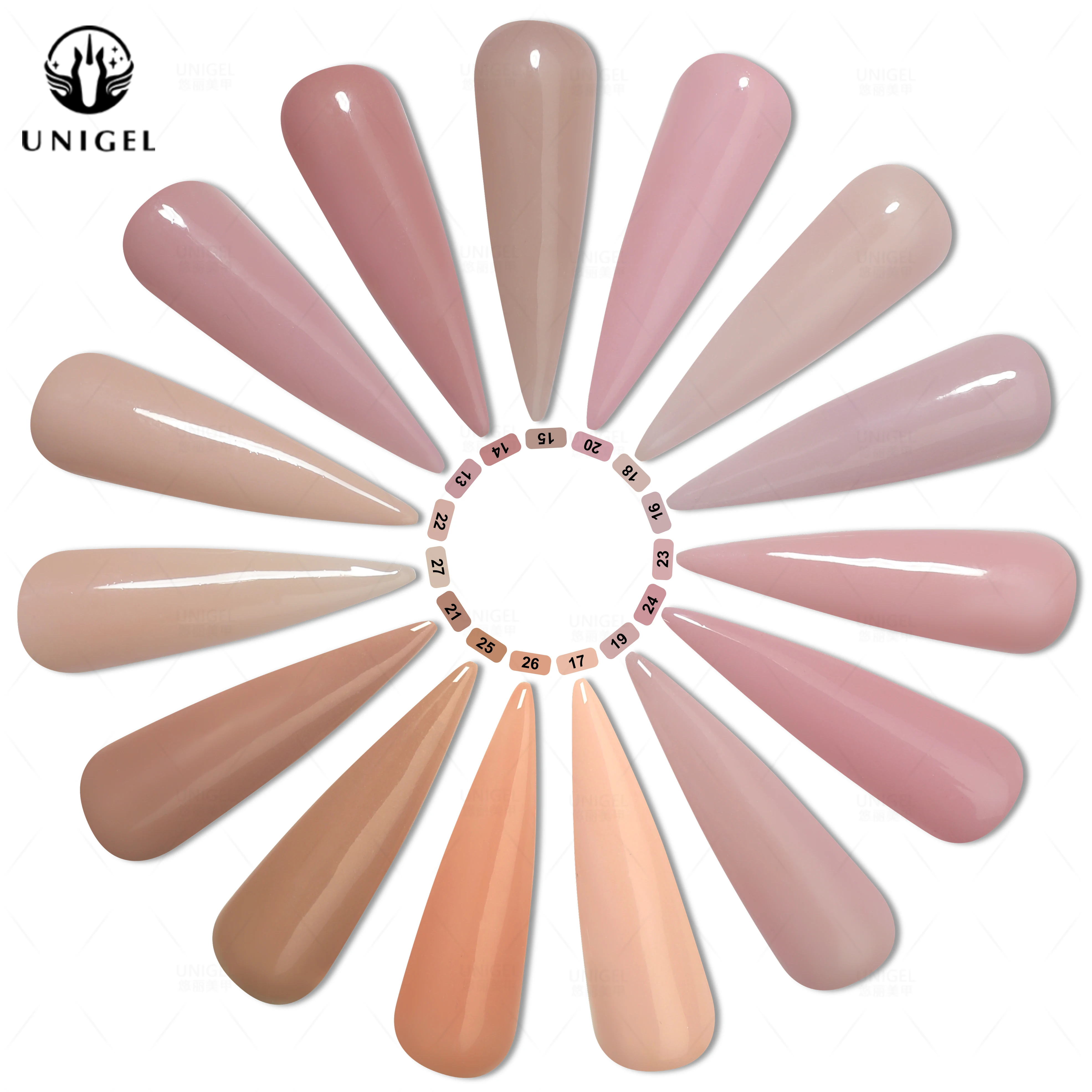 

Unigel USA Hot Sale 2oz Acrylic Powder Nail Gel Polish For Dipping Powder, Morthan 3000 colors in stock