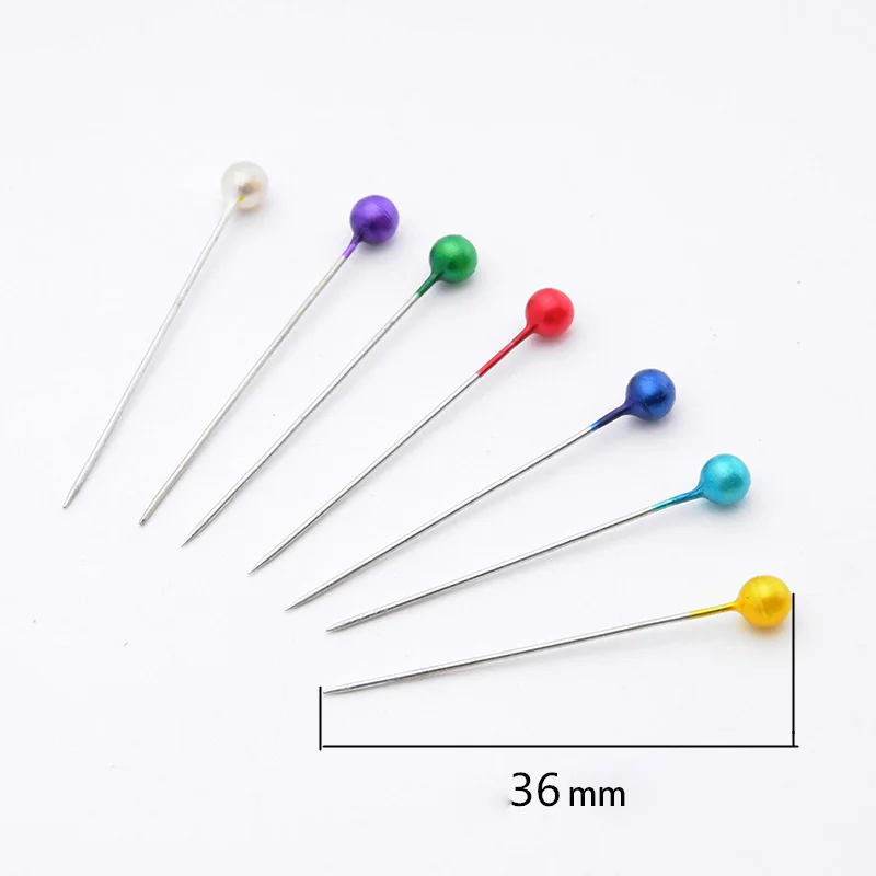 

50/100pcs Round Pearl Head Dressmaking Pins Weddings Corsage Florists Sewing Crafts Pin Needles Accessories Clothing sewing pin