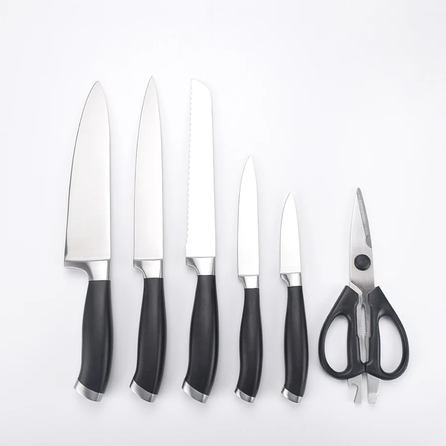 
Asiakey S/S 7pcs cookwares knife sets with ABS handle 