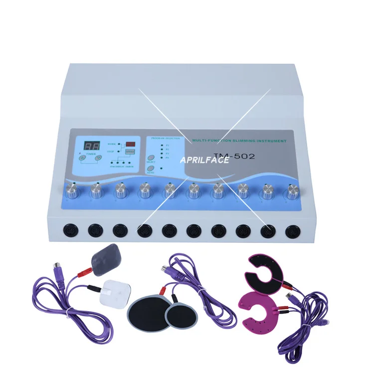 

TM-502 Low Frequency Russian Waves Electrostimulation Machine/EMS Electric Muscle Stimulator With 12 Groups Of Electro Pads
