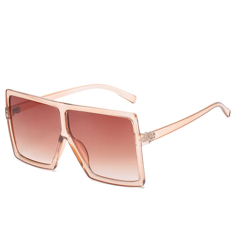

Ladies Casual Glasses New 2021 Fashion Square Big Frame Sun glasses Shade