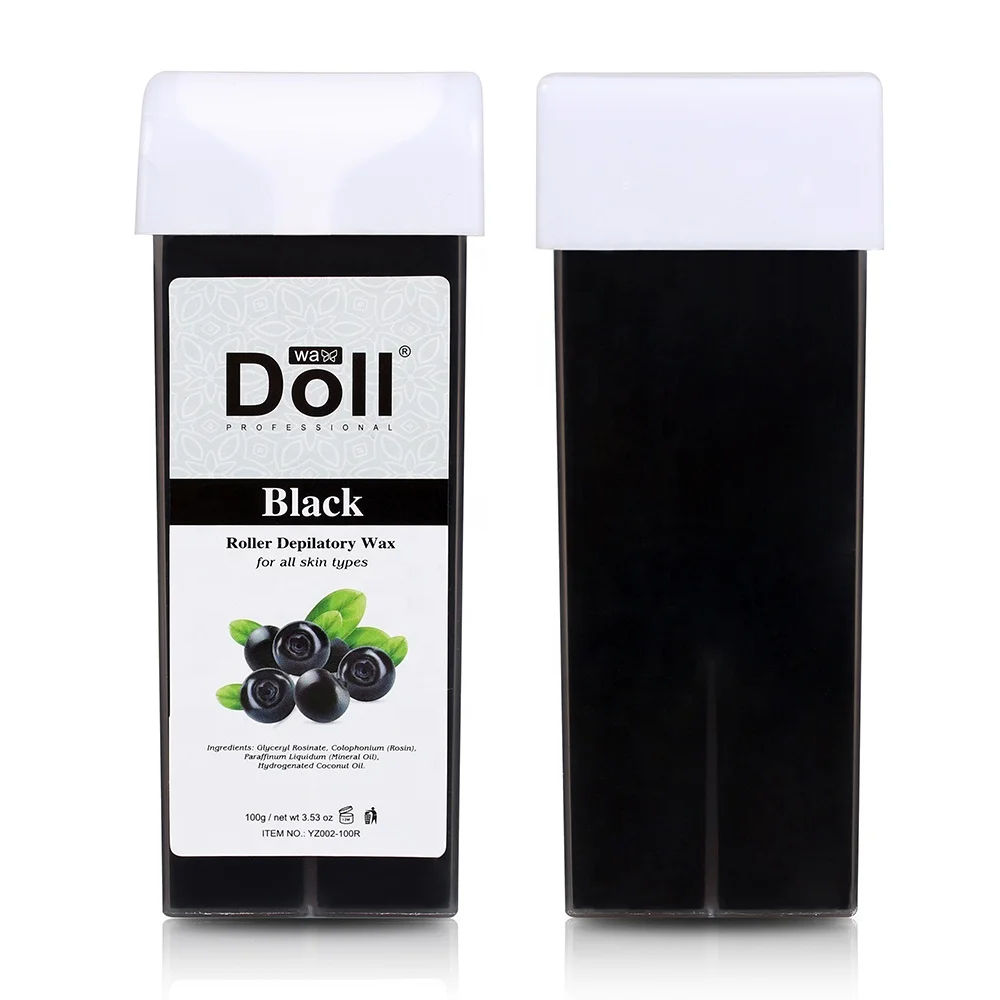 

100g Black Hot Depilatory roller Wax Cartridge Hair Removal soft wax Roll On Wax