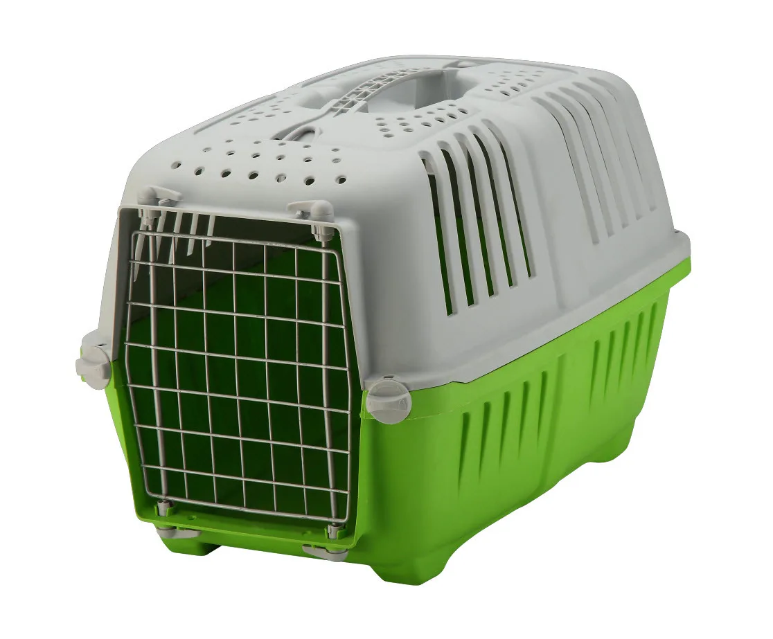 

Portable Travel Carrier Air Box Pet Dog Cat Carrier Cage, Blue, black
