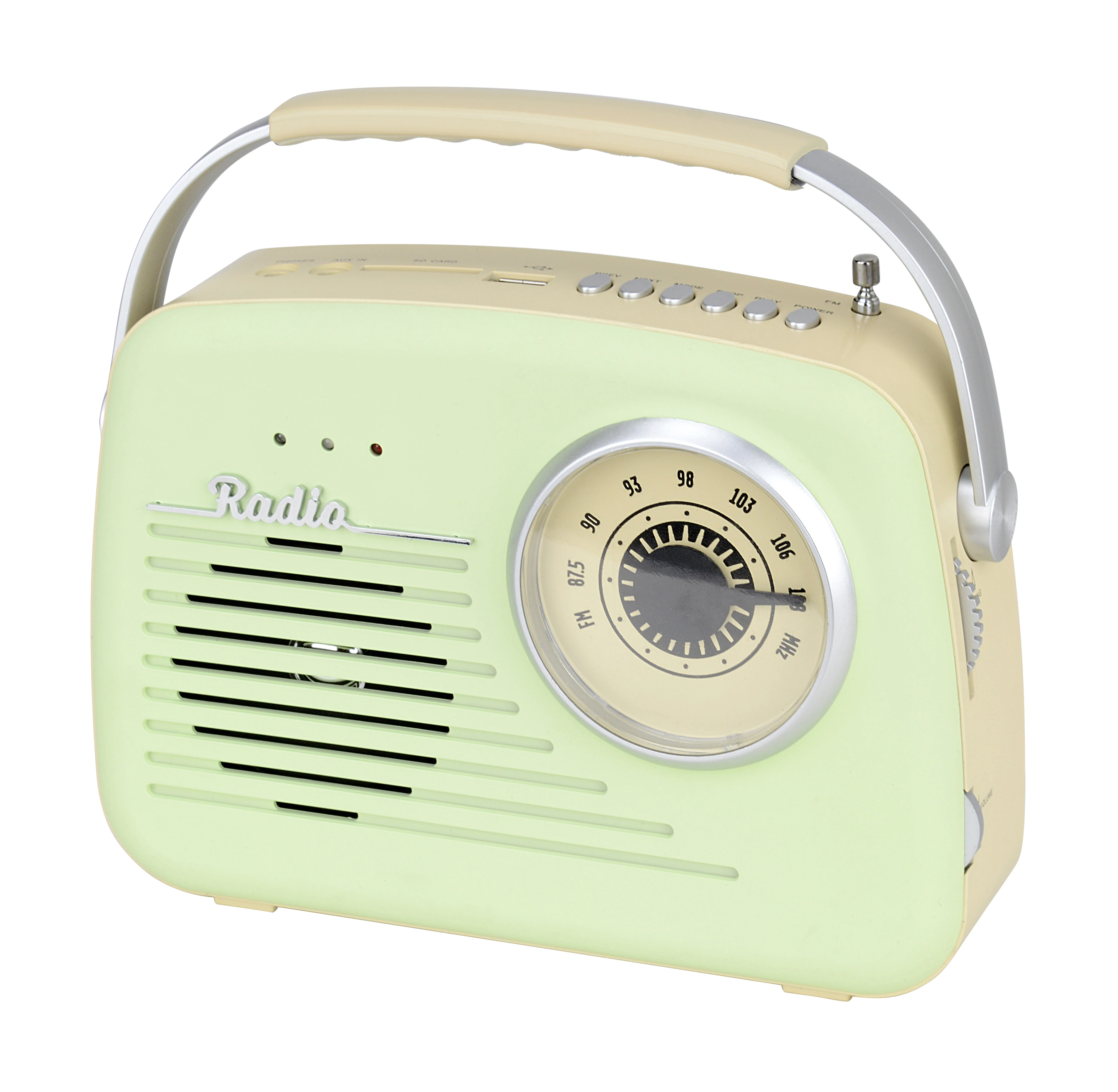 

Elegant Cheap Portable Retro FM Band radio with USB/SD Radio Player with good look, Accept customerzied color