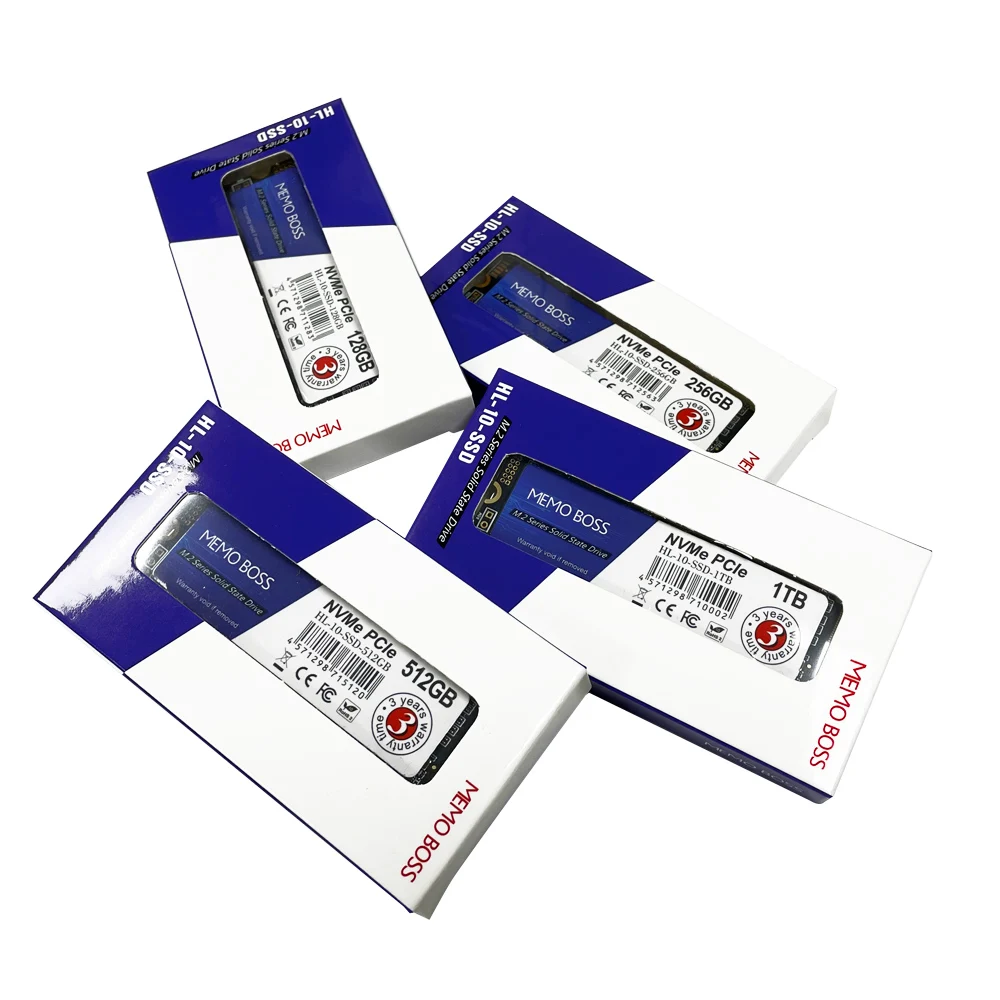 

Memoboss Hot Sale m2 Nvme hard drives 250Gb 500Gb 1Tb m.2 nvme ssd Solid State Hard Drive solid disks For Laptop