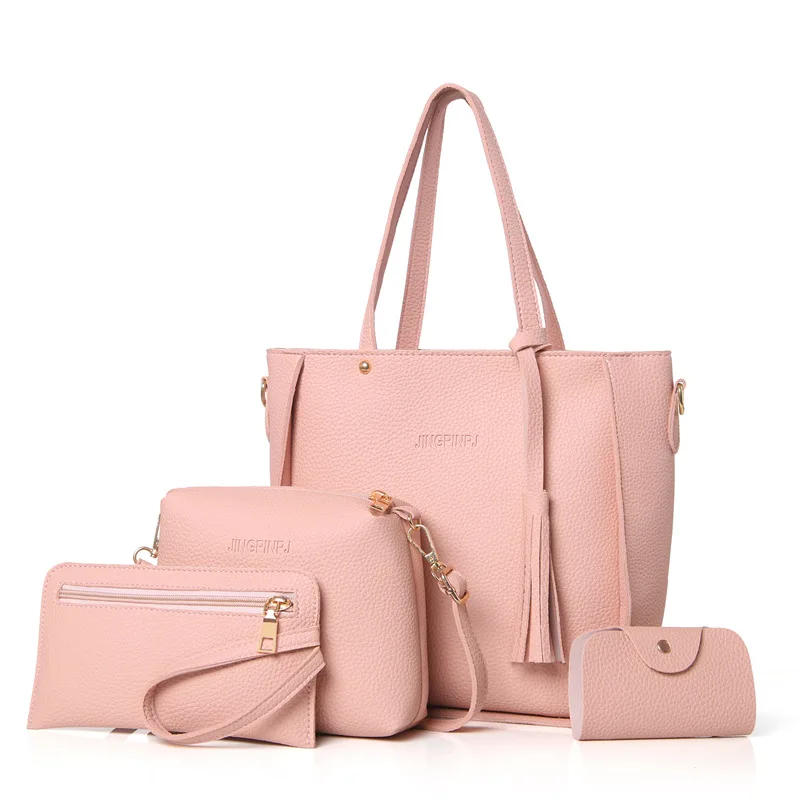 

Spring and summer new style PU female bag big bun mother-and-child two-piece large-capacity ladies single shoulder bag, Picture