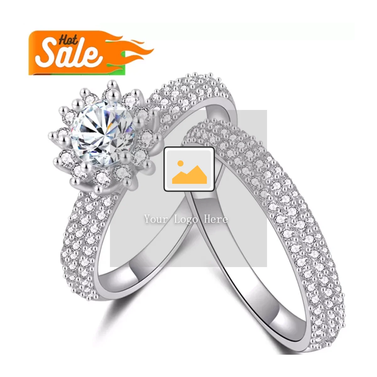 diamond couple ring set