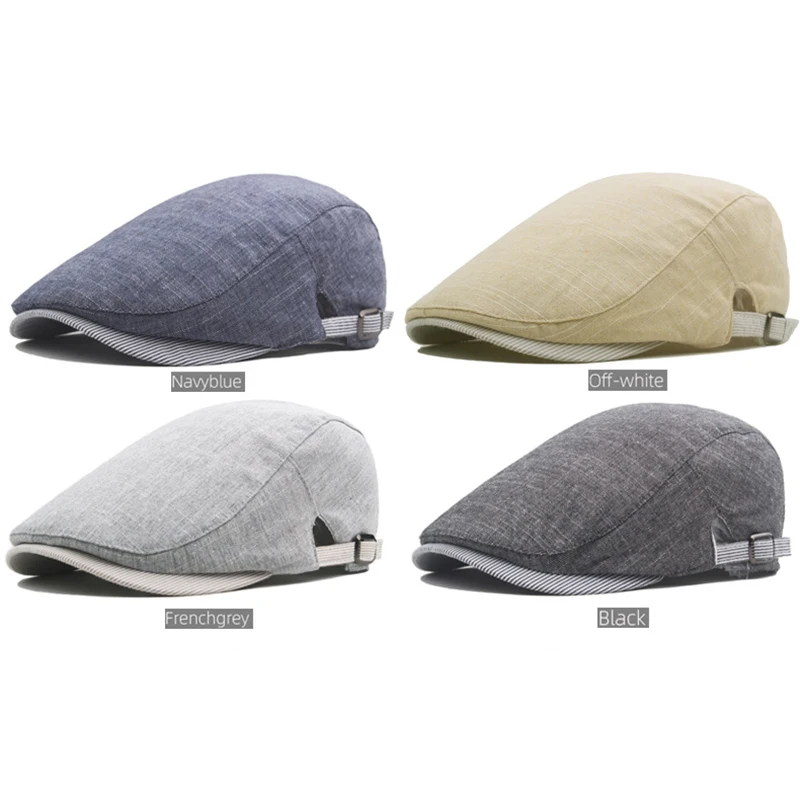 Landfond Hot Sale Gatsby Newsboy Hat Men Women Classic Herringbone Lvy Trendy Tweeb Flat Ivy Hat