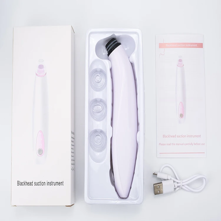 

Drop Shipping Built-in Battery Pore Cleaner Black Head Removal Vacuum Blackheads Beauty Products, White