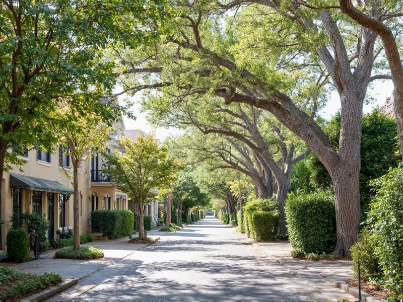 Scenic street in Coconut Grove with craft studios
