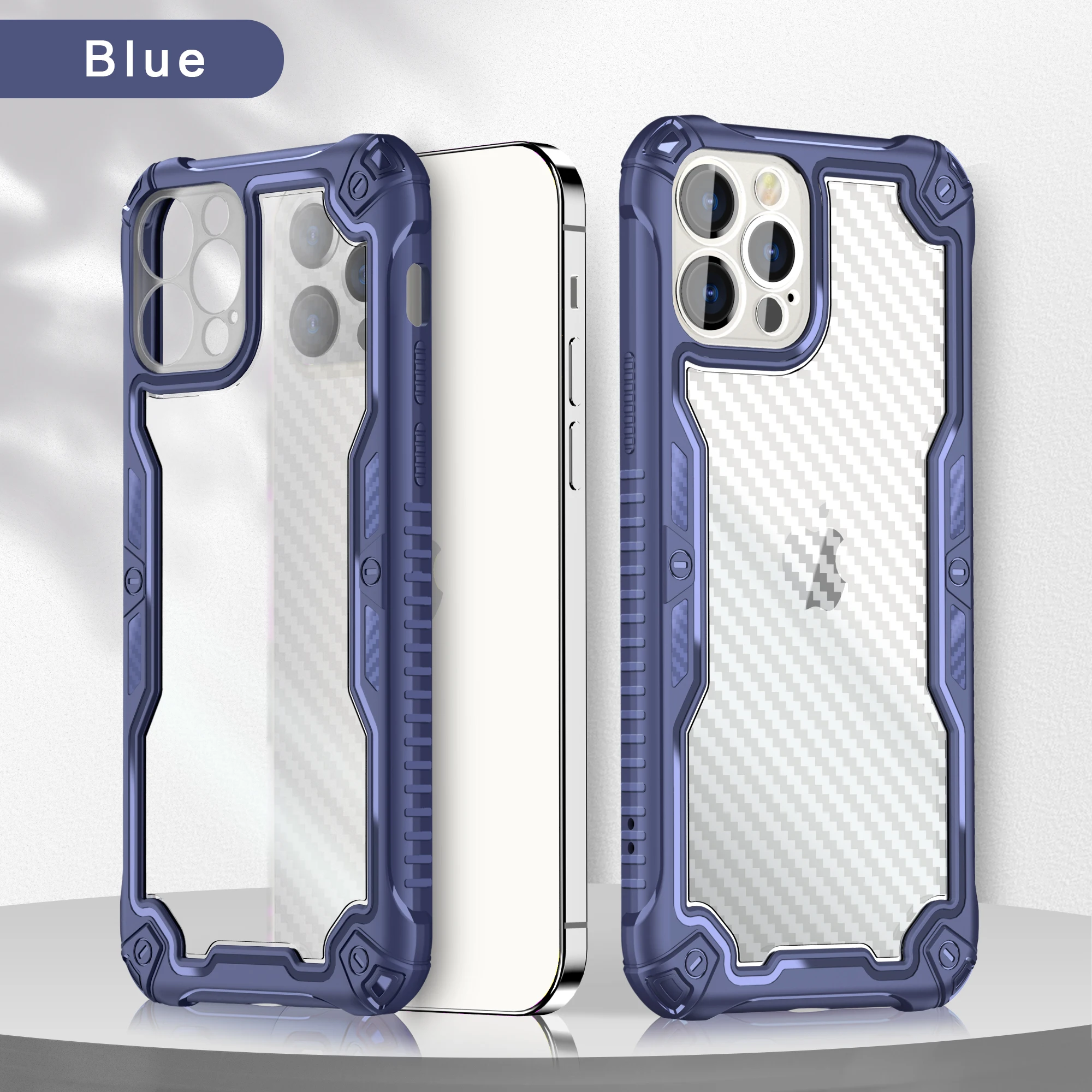 

Airbags TPU Corner Shockproof Phone Cover For Iphone 13/Pro Full Camera Protective 2 In 1 Phone Case For Iphone 12/Pro, 5 colors