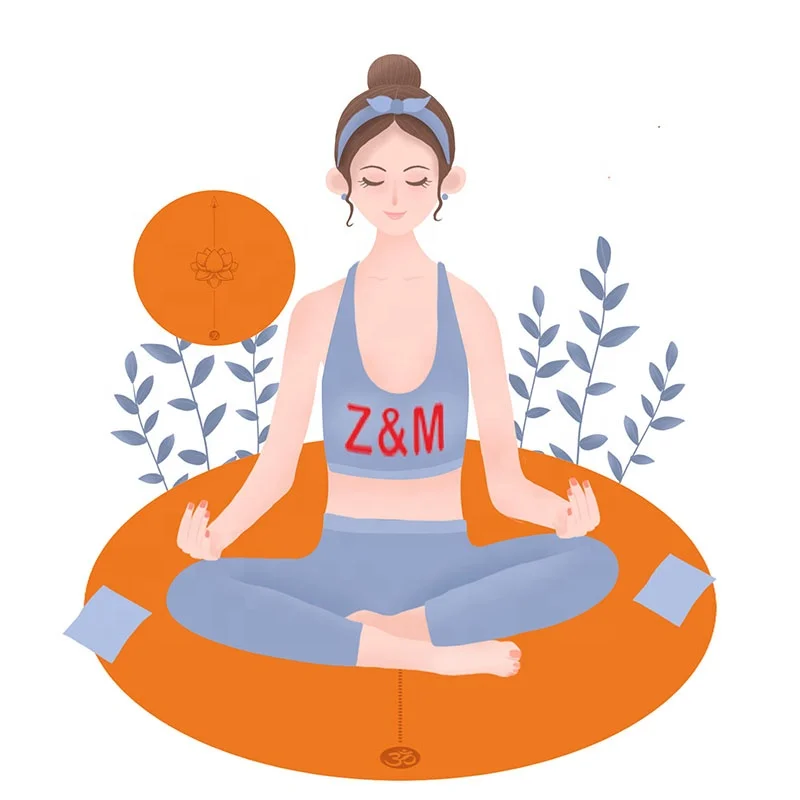 

Pilates eco Yoga round Mat Meditation circle Yoga Mat