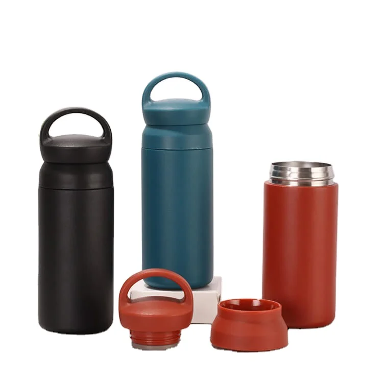 

Wholesale With Custom Logo Outdoor Sport 350Ml Thermos Botellas Termicas Wide Mouth Portable Stainless Steel Vacuum Water Bottle, White/black/blue/red/gray