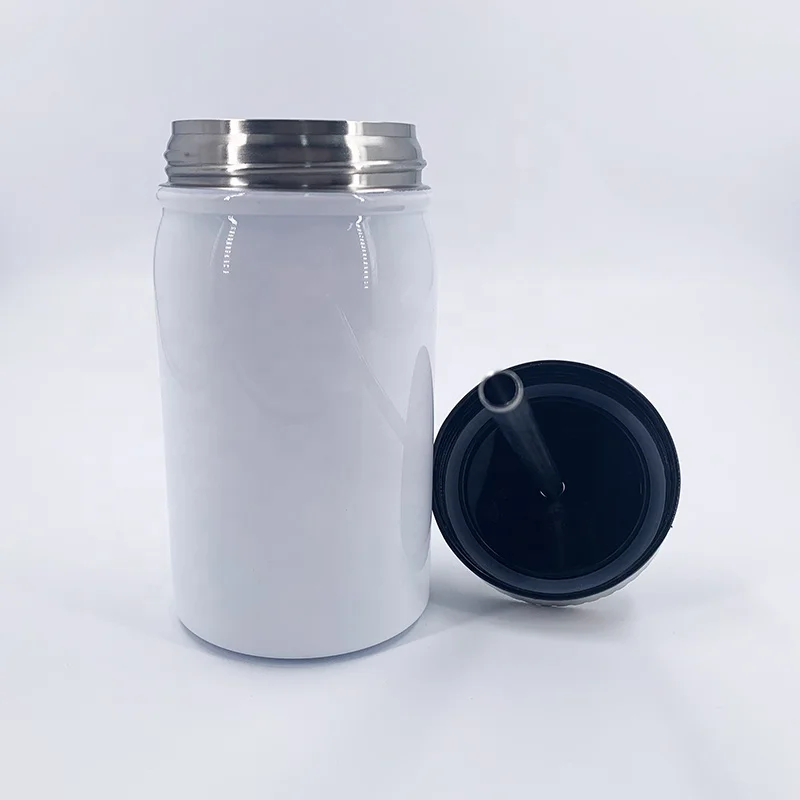 

New design 17oz White Mug Blank Sublimation Mason Jar Tumbler stainles steel sublimation Mason Jar Tumbler, Customized color