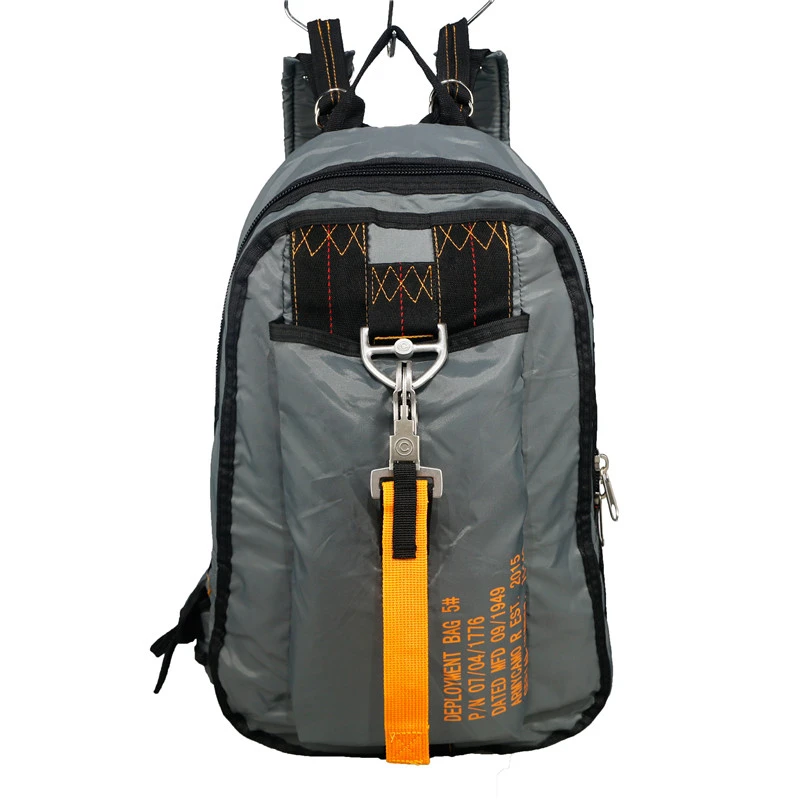 

Outdoor AIR FORCE Parachute Buckles Rucksacks Nylon Tactical Backpack Deployment Bag, Black, od green, gray