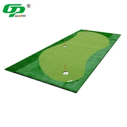 New Gaopin Portable Golf Putting Training Aid Golf Hitting Turf Mat Rubber Base Green Indoor Outdoor Mini Golf Putting Green
