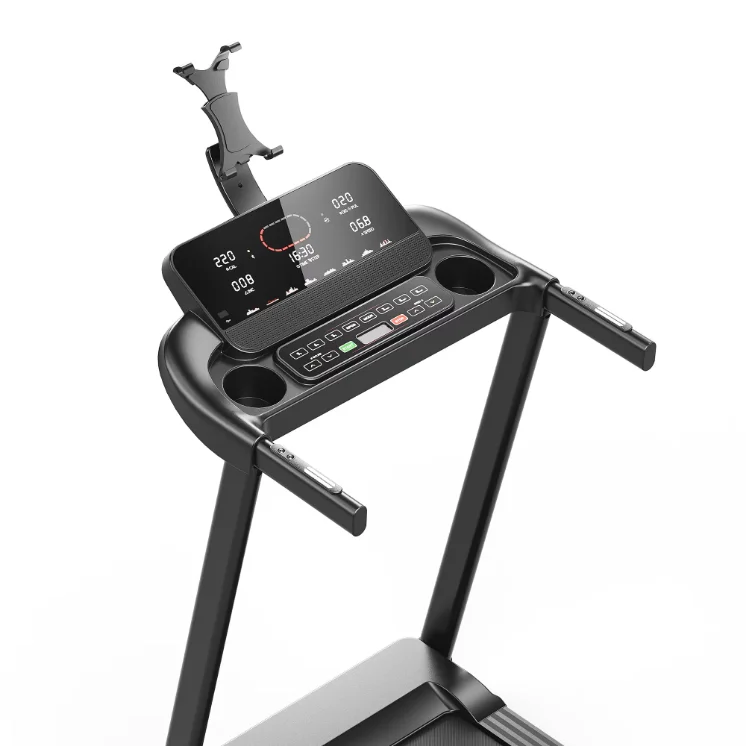 Electric 1.25HP DC Brushless Motor Folding Portable Treadmill Manual Incline 1-14km/h Speed Max 120kg Capacity for APP Control