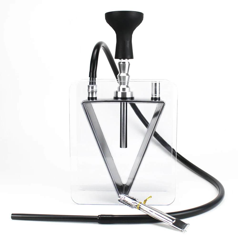 

Innovative Design Semicircle LED Hookah Acrylic Glass Single or Double Hose Hookah Shisha, 5 colors