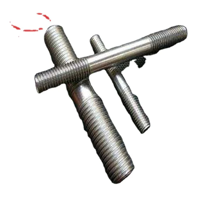 
High strength Black finished double end stud bolt with nuts 