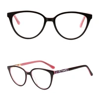 

CH8002 fashion design 3D print temples cat eye acetate optical frame