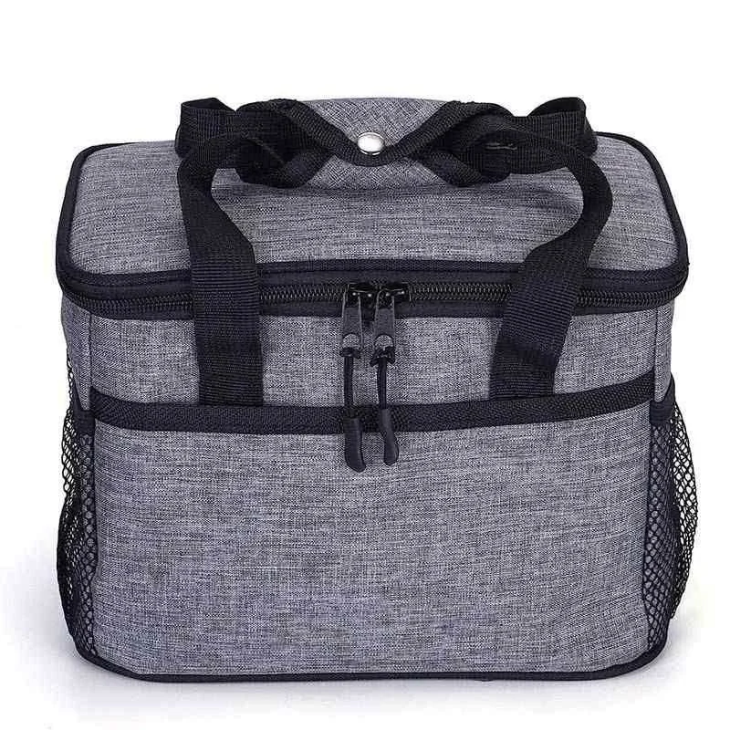 

Creative Design Abrasive Cloth Insulated Custom Logo Durable Mother Man Cooler Lunch Bag, Gray