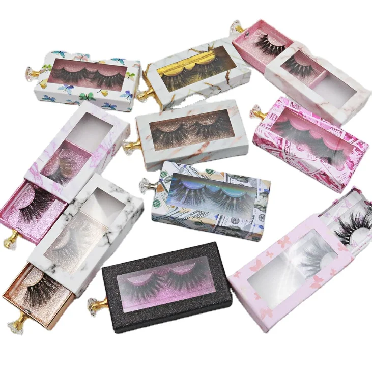 

Manufacturer Customized Logo Eyelash Box Long and Short Free Sample Eyelashes 3d Mink Eyelashes Vendor, Black