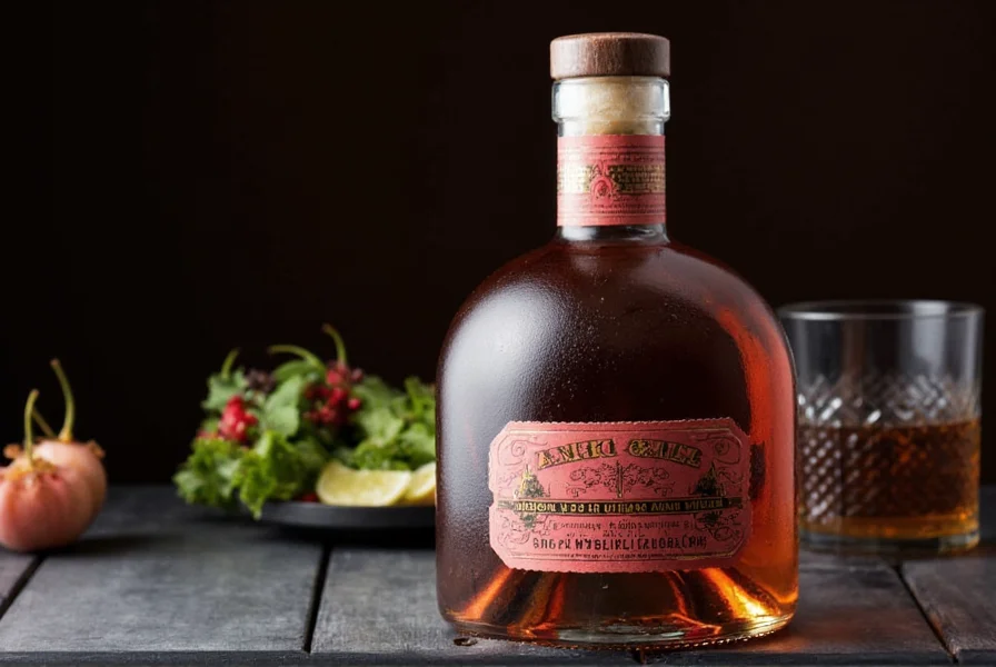 Home bar setup featuring ancho chili liqueur