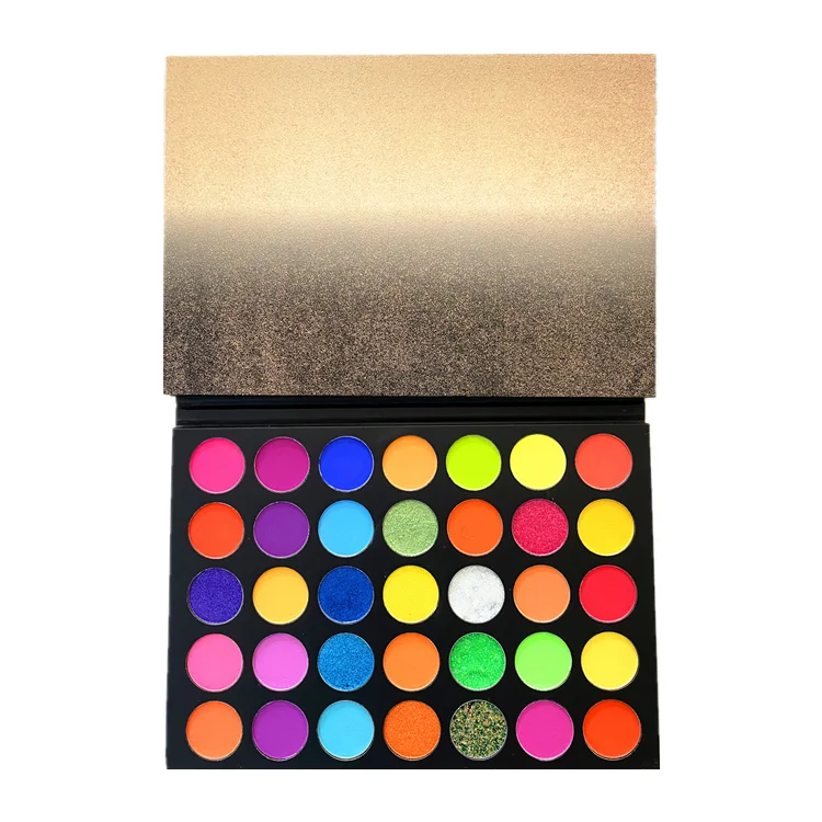 

High quality eyes makeup 35 colors eyeshadow palette with your custom logo, 32 colors