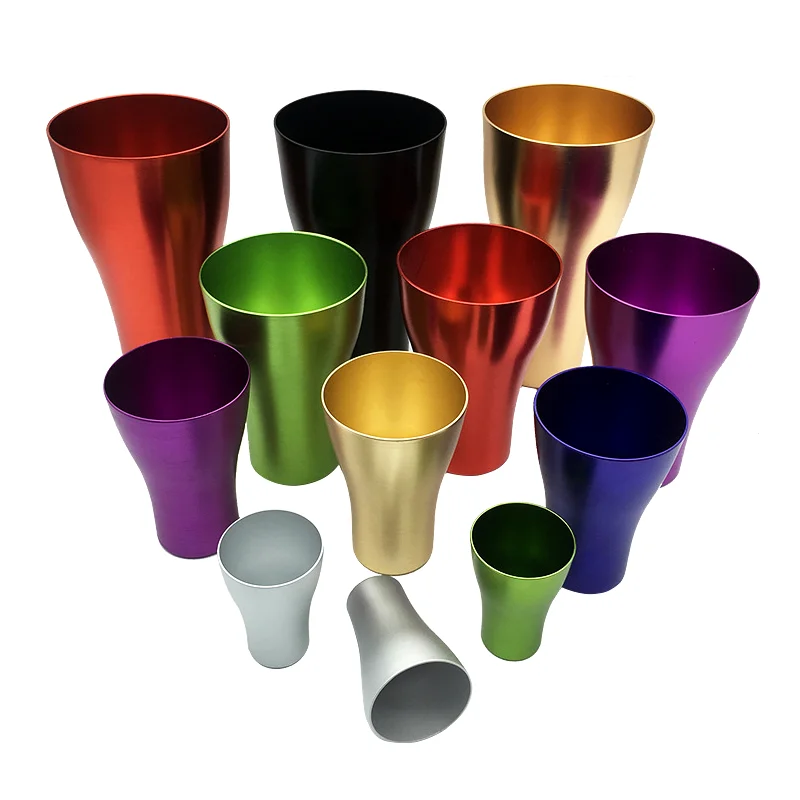 

2021 Shuixi Top Selling Products Single Walled 300ml/360ml/460ml Cola Glass Aluminum Drinking Metal Solo Cup Customized Size, Customized color