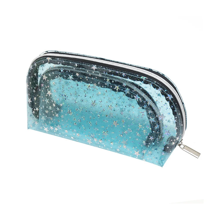 

Designer Transparent PVC Makeup Bag for Cosmetic, Customized