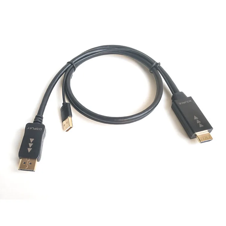 

HDMI male to DP male cable 4k*2k 30hz HDMI to Displayport cable High speed HDMI to Display port cable HDMI to DP converter, Black