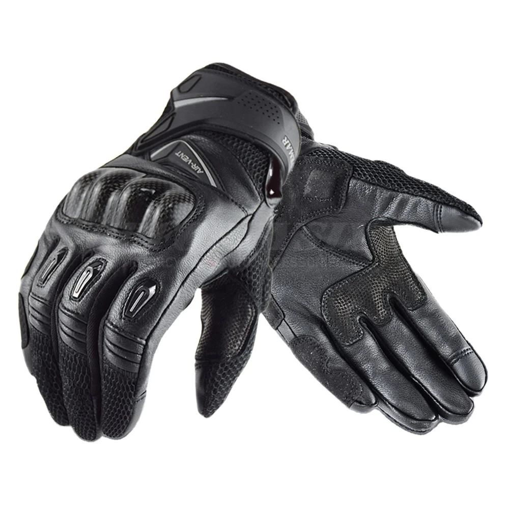 

Carbon Fiber Motorcycle Gloves Full Finger Moto Motocross Glove Touch Screen Guantes Moto Breathable Motorbike Gloves Men