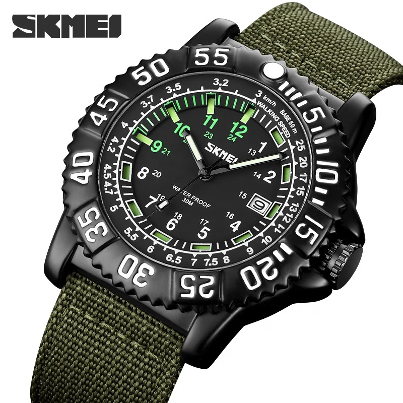 

SKMEI 9281 Relogio Masculino Time Date Business Nylon Fashion Quartz Watch Relojes Waterproof Luxury Custom Watches Men Wrist