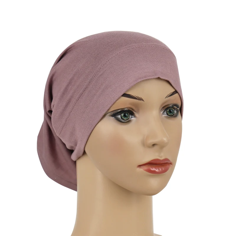

Wholesale Muslim Classic Inner Cap Women Underscarf Cotton Jersey Hijab Cap Popular Arab Tube Caps Plain Bonnet Hijab